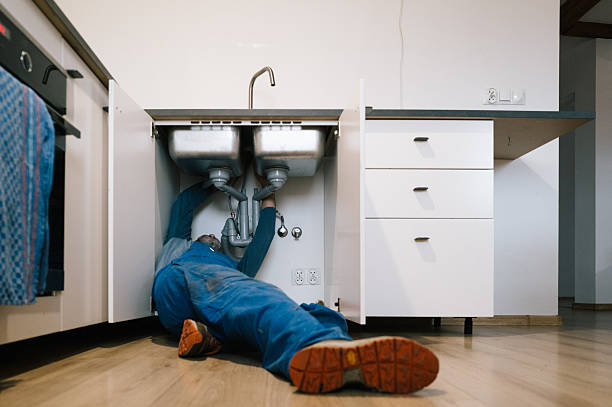 Professional Drain Cleaning technician working in Decker, IN